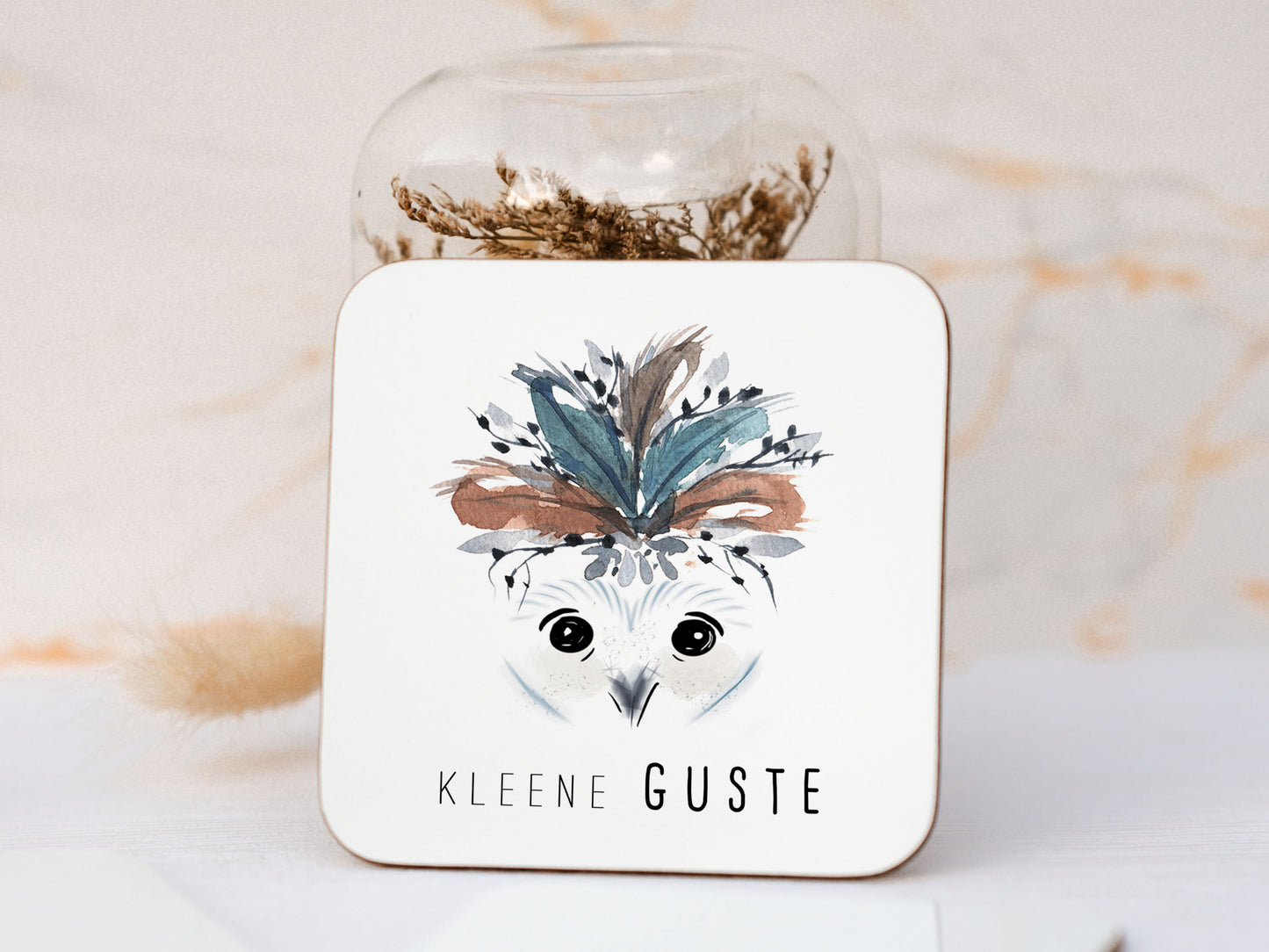 Untersetzer - Eule "kleene Guste"