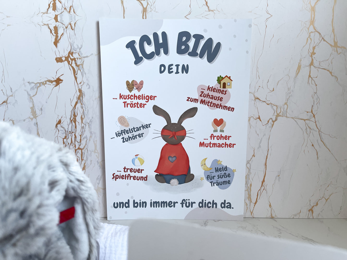 SUPER-HASEN SET mit Poster & Mutmachkarte