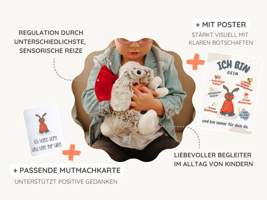 SUPER-HASEN SET mit Poster & Mutmachkarte