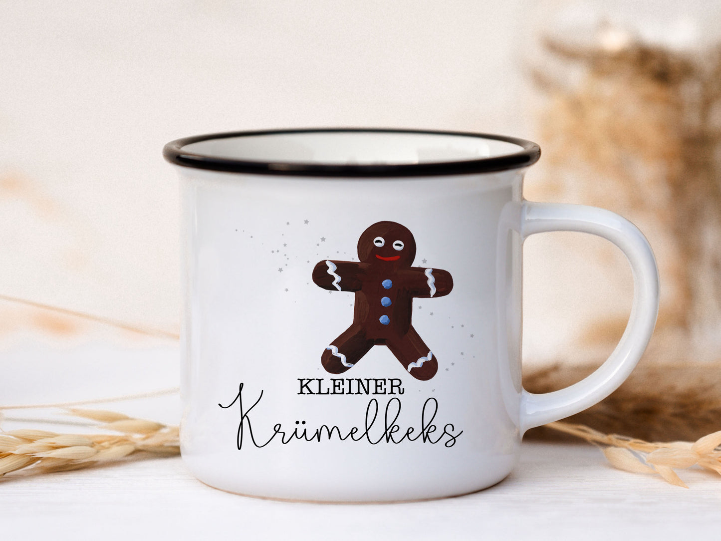 Keramik Tasse personalisiert - Kleiner Krümelkeks