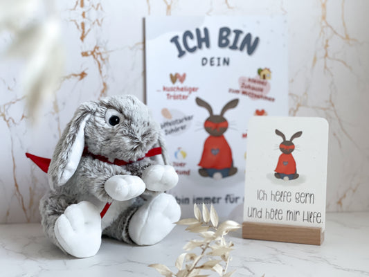 SUPER-HASEN SET mit Poster & Mutmachkarte