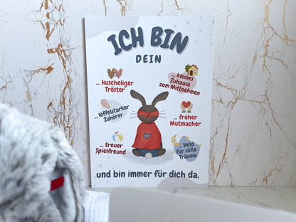 SUPER-HASEN SET mit Poster & Mutmachkarte