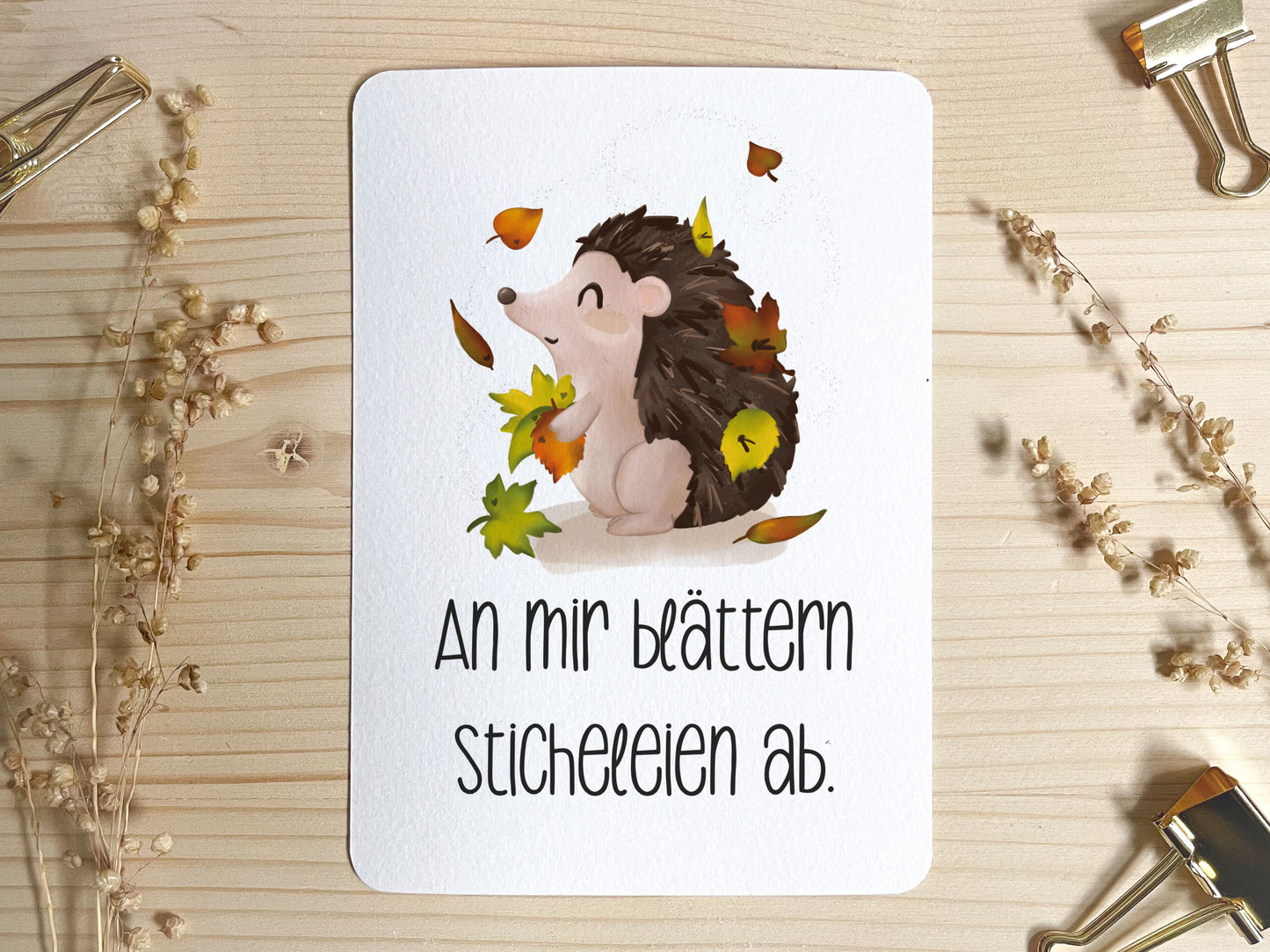 Trinkflasche personalisiert - Igel