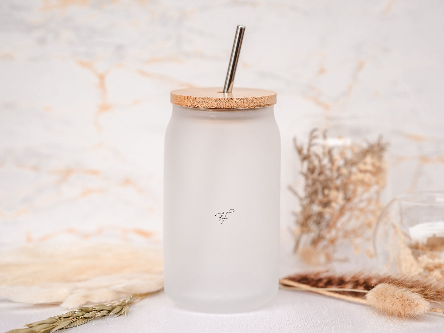 Trinkglas personalisiert - Pusteblume