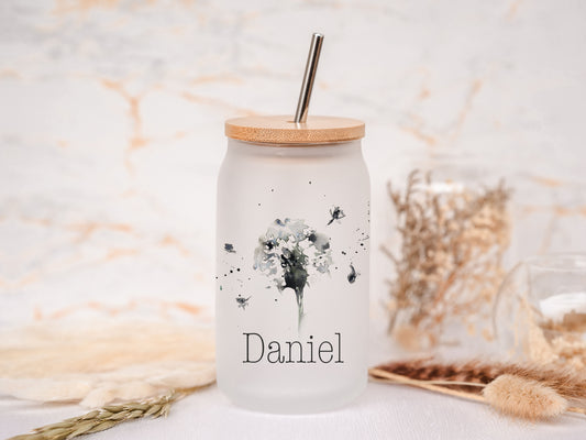 Trinkglas personalisiert - Pusteblume