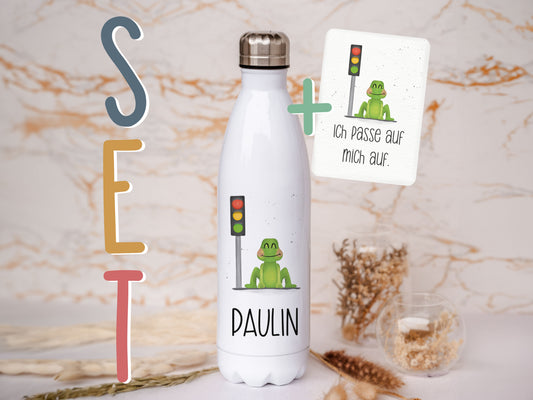 Thermoflasche personalisiert - Frosch