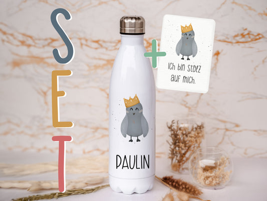 Thermoflasche personalisiert - Vogel