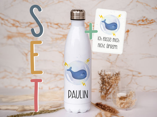 Thermoflasche personalisiert - Wal