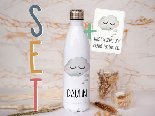 Thermoflasche personalisiert - Wolke
