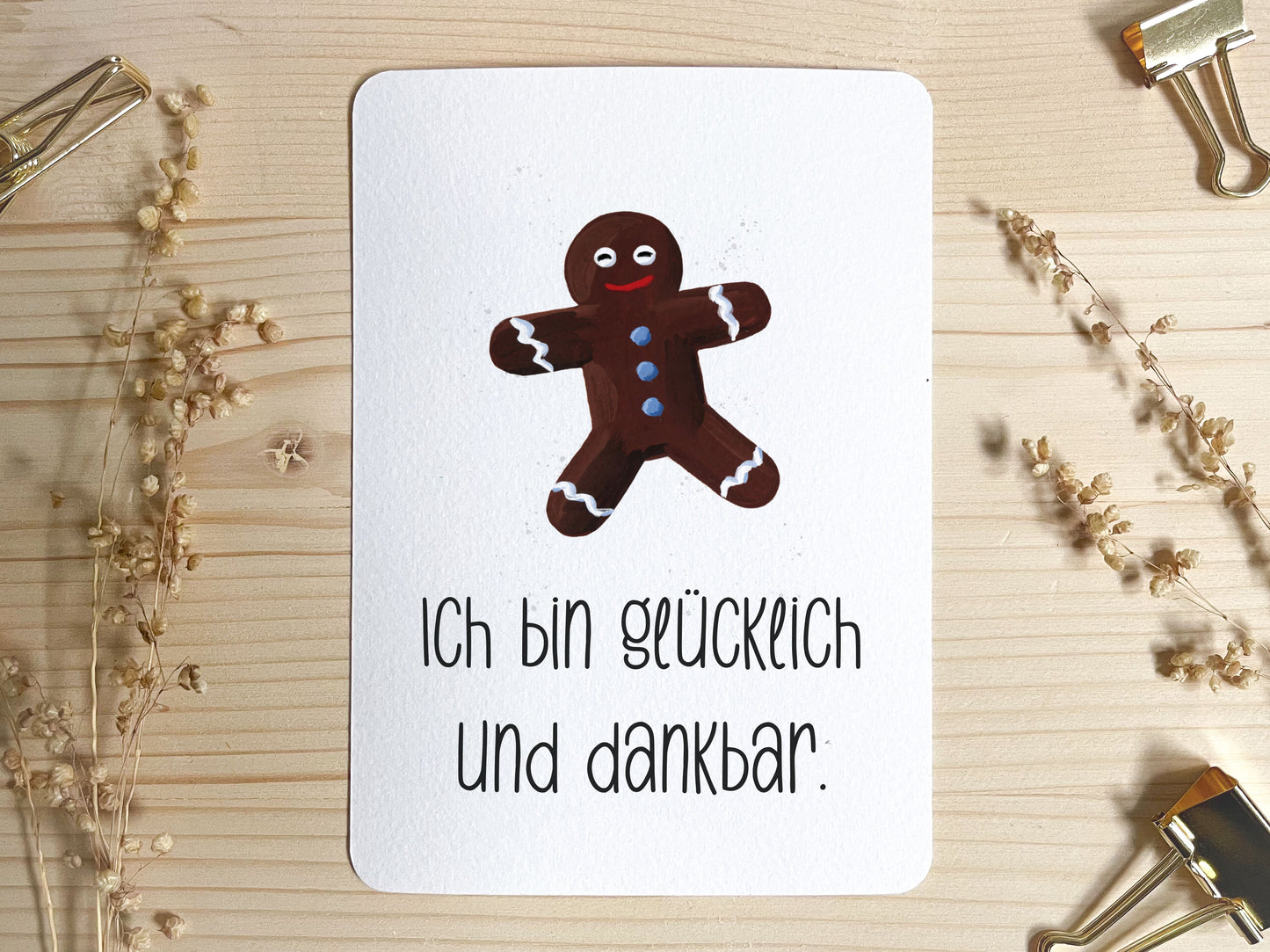 Trinkflasche personalisiert - Pfefferkuchenmann