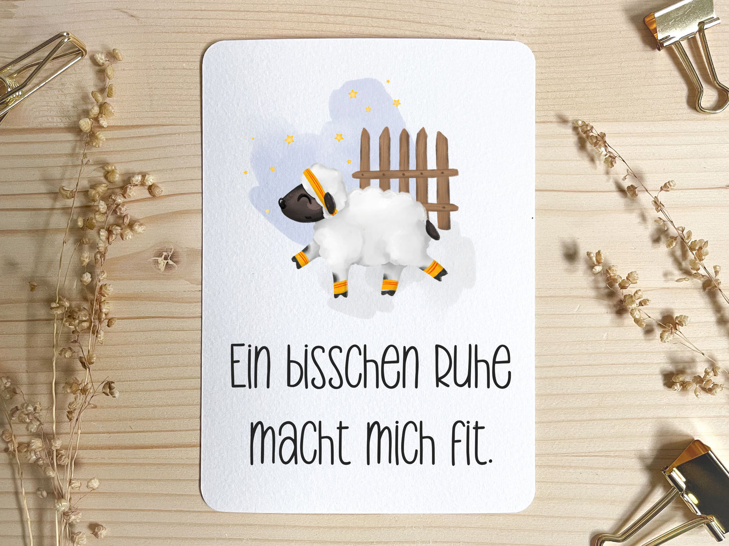 Affirmationskarte für Kinder - Schaf
