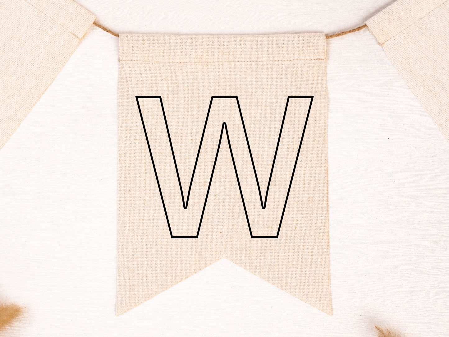 Wimpel zum Ausmalen *BUCHSTABE