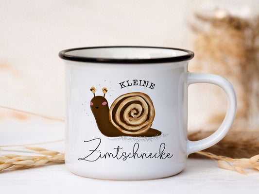 Keramik Tasse personalisiert - Kleine Zimtschnecke