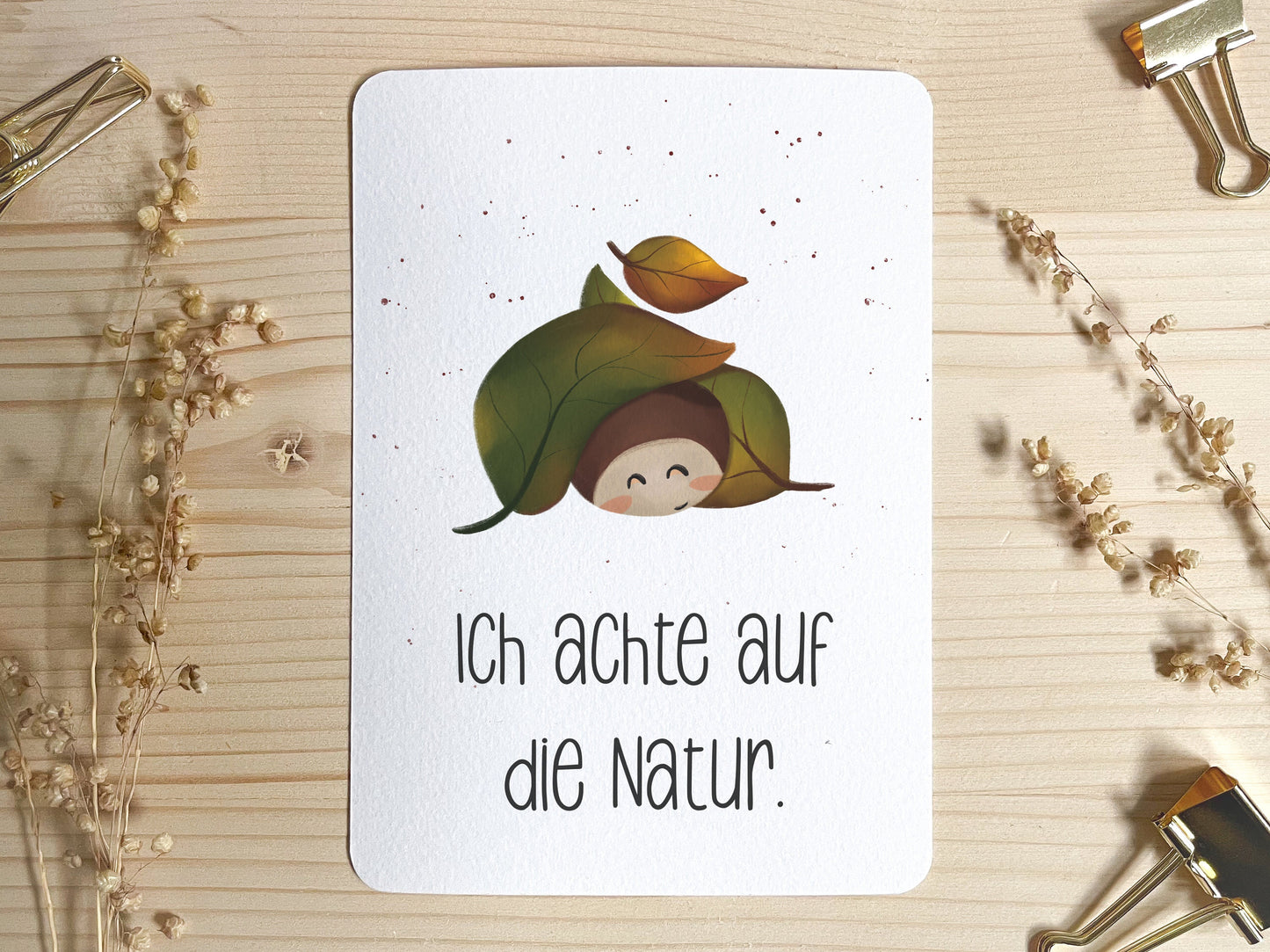 Thermoflasche personalisiert - Kastanie