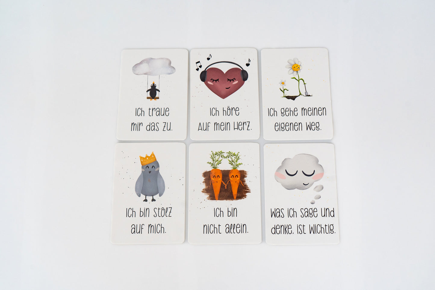 Affirmationskarte für Kinder - Pinguin