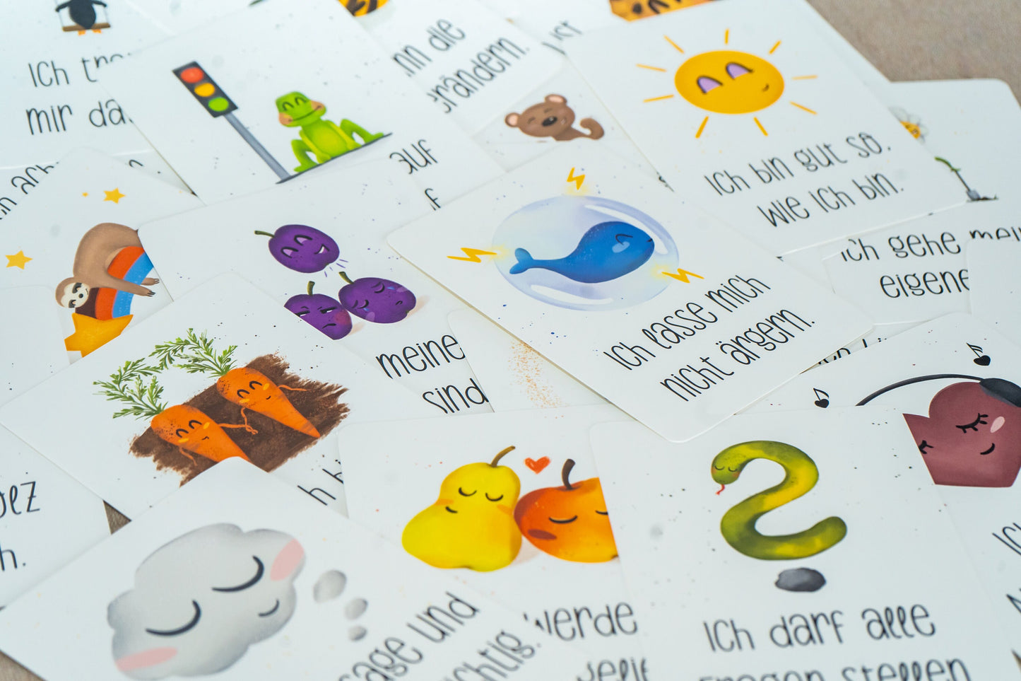 Affirmationskarte für Kinder - Wal