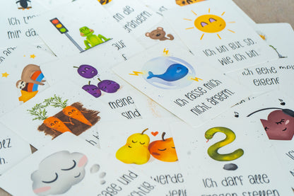 Affirmationskarte für Kinder - Bär