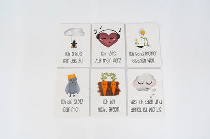 Affirmationskarte für Kinder - Herz