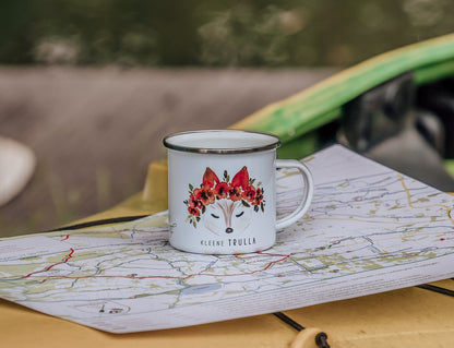 Emaille Tasse - Fuchs "kleene Trulla"