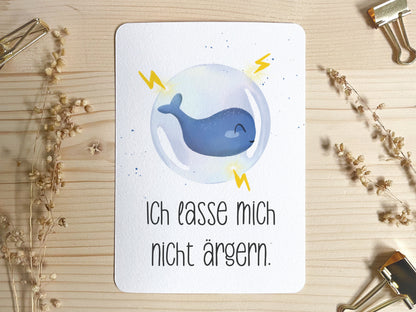 Emaille Tasse personalisiert - Wal
