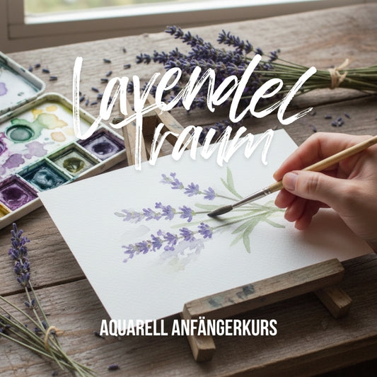 25.08.2026 Anfängerkurs Aquarellmalerei - "Traum von Lavendel"